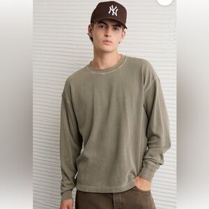 AE Boxy Washed Thermal Shirt